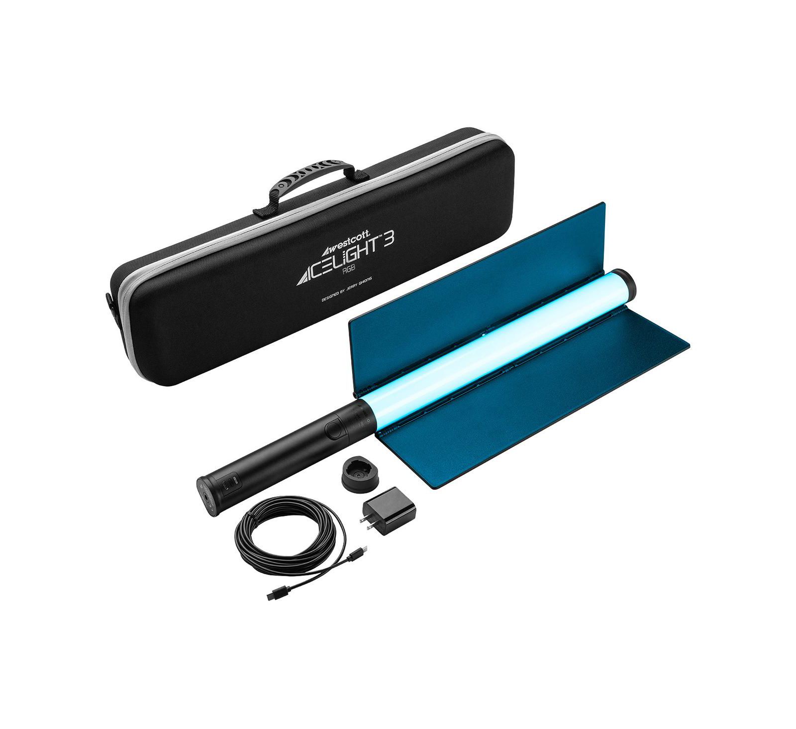 Westcott Ice Light 3 22W RGBWW Portable LED Light with Battery Grip
