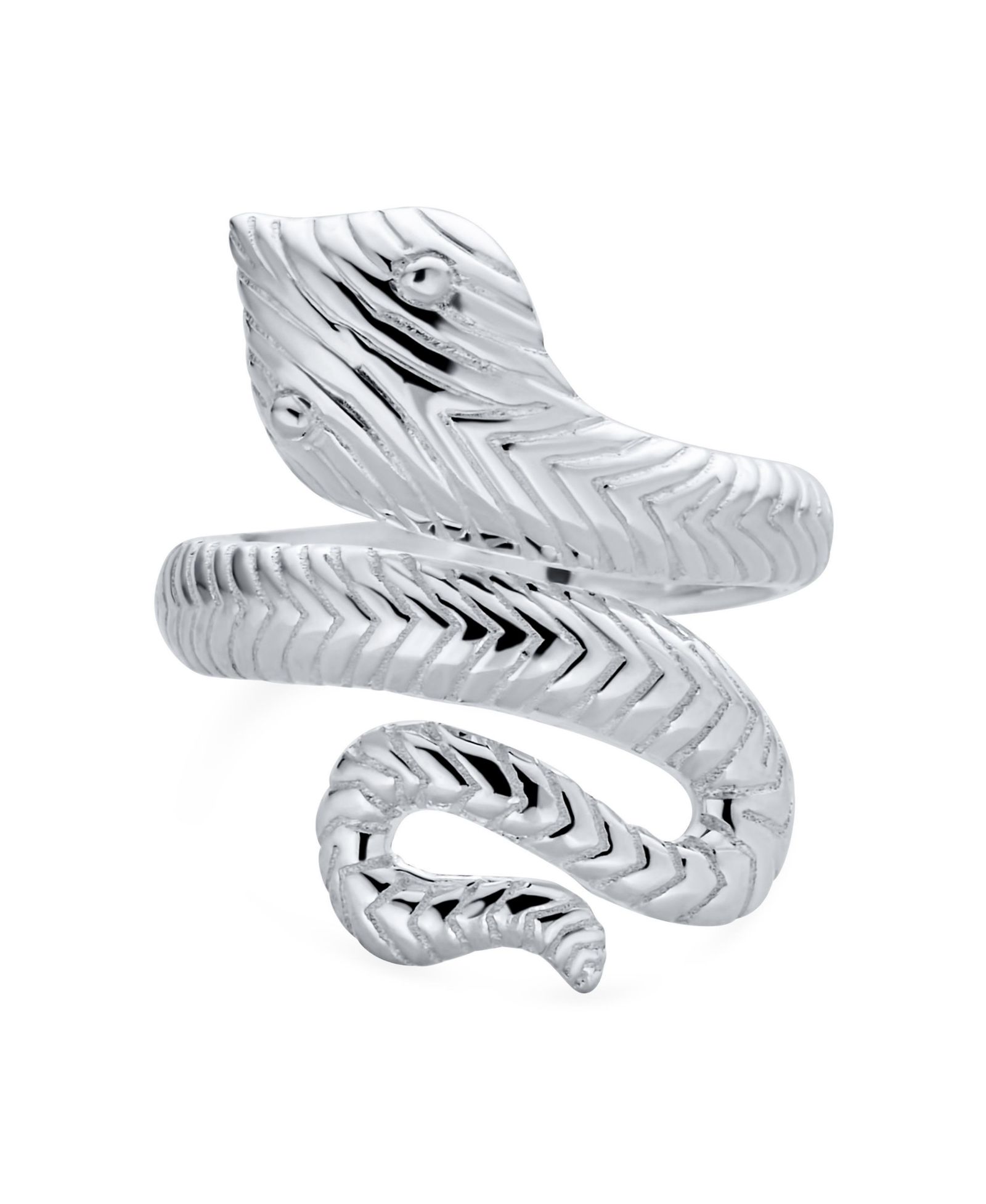 Кольцо Bling Jewelry Egyptian Cobra Snake Wrap Coil Boho Statement из стерлингового серебра.925