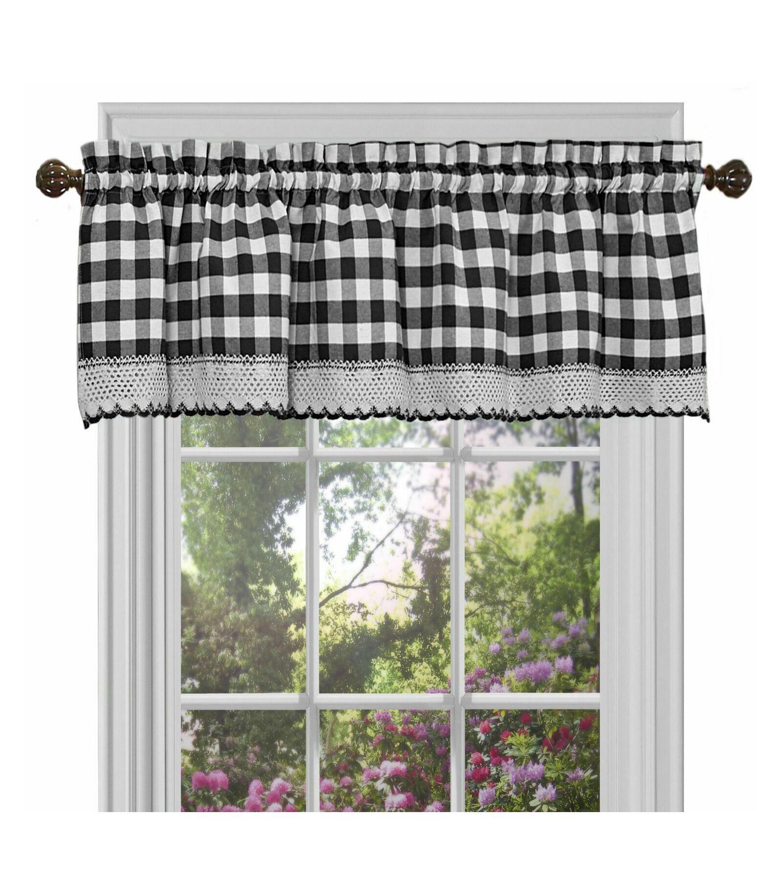 GoodGram Country Plaid Window Valance Treatment