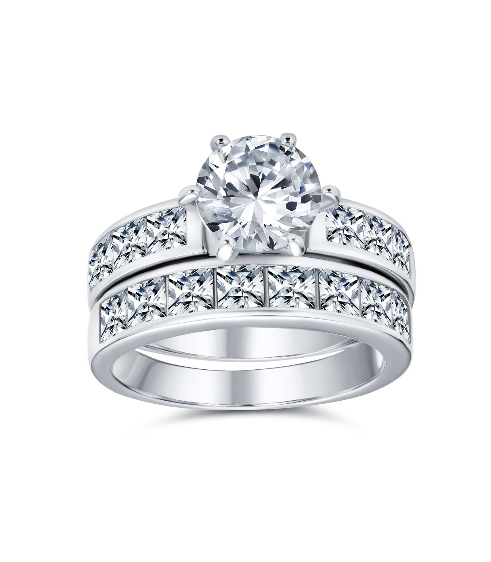 Кольцо Bling Jewelry Classic 3CT Solitaire Cubic Zirconia CZ