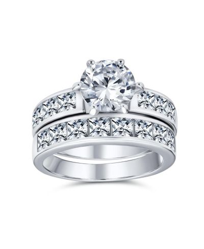 Кольцо Bling Jewelry Classic 3CT Solitaire Cubic Zirconia CZ