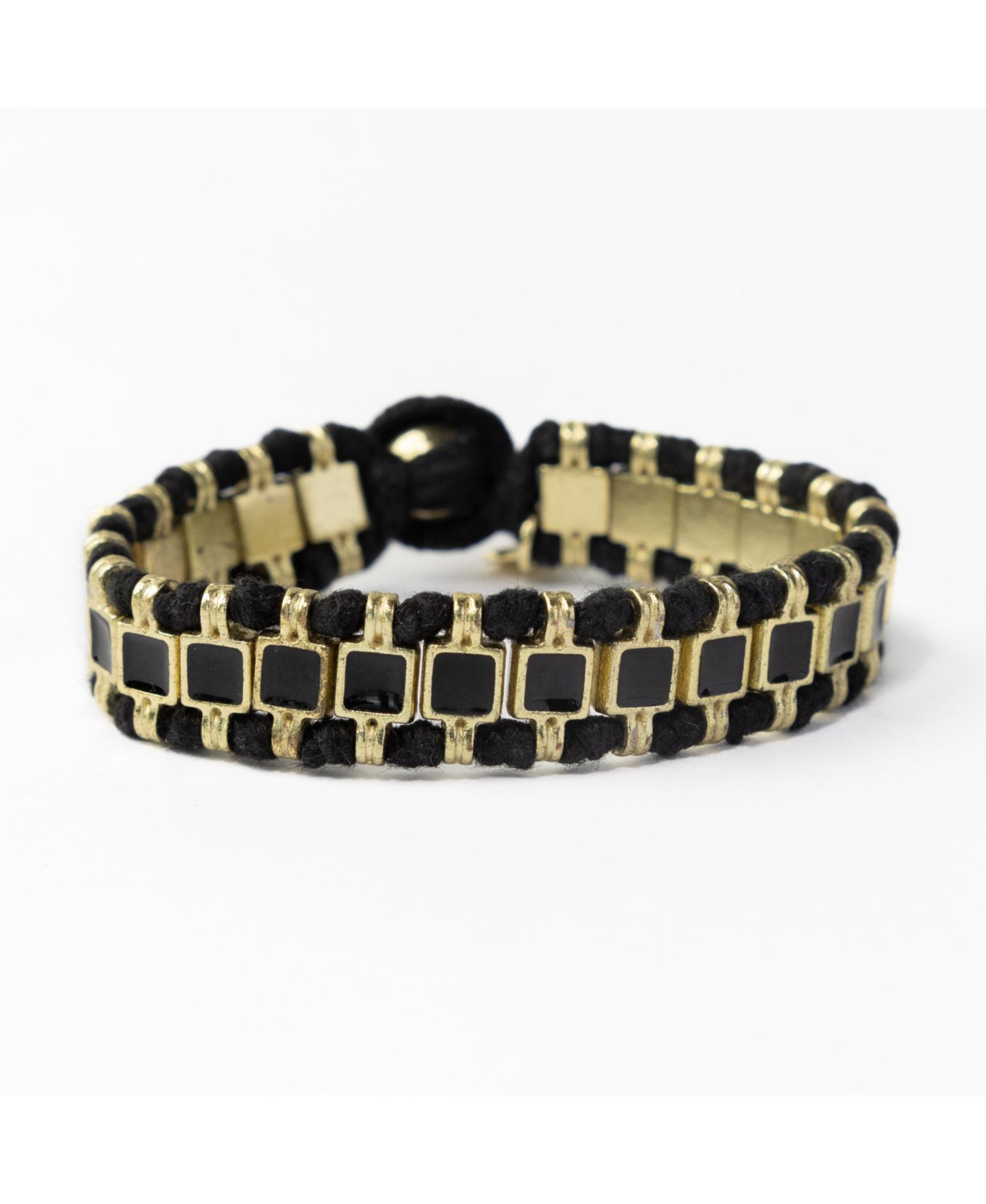 Josie enamel bracelet with loop latch