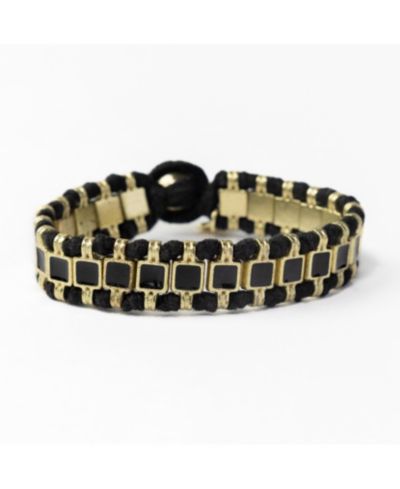 Josie enamel bracelet with loop latch