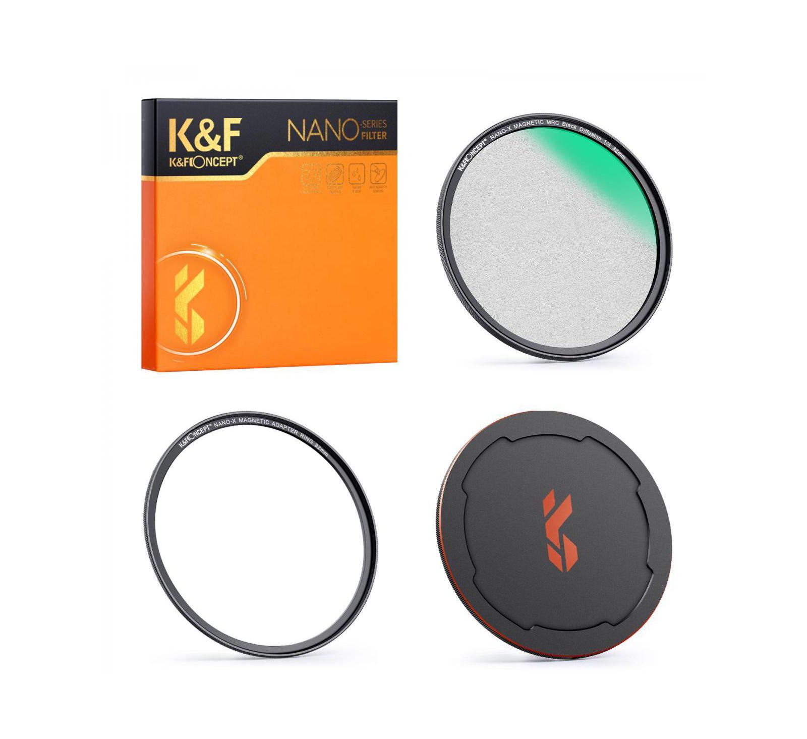 K&f Concept 49mm Nano-X Magnetic Black Soft Diffusion Filter