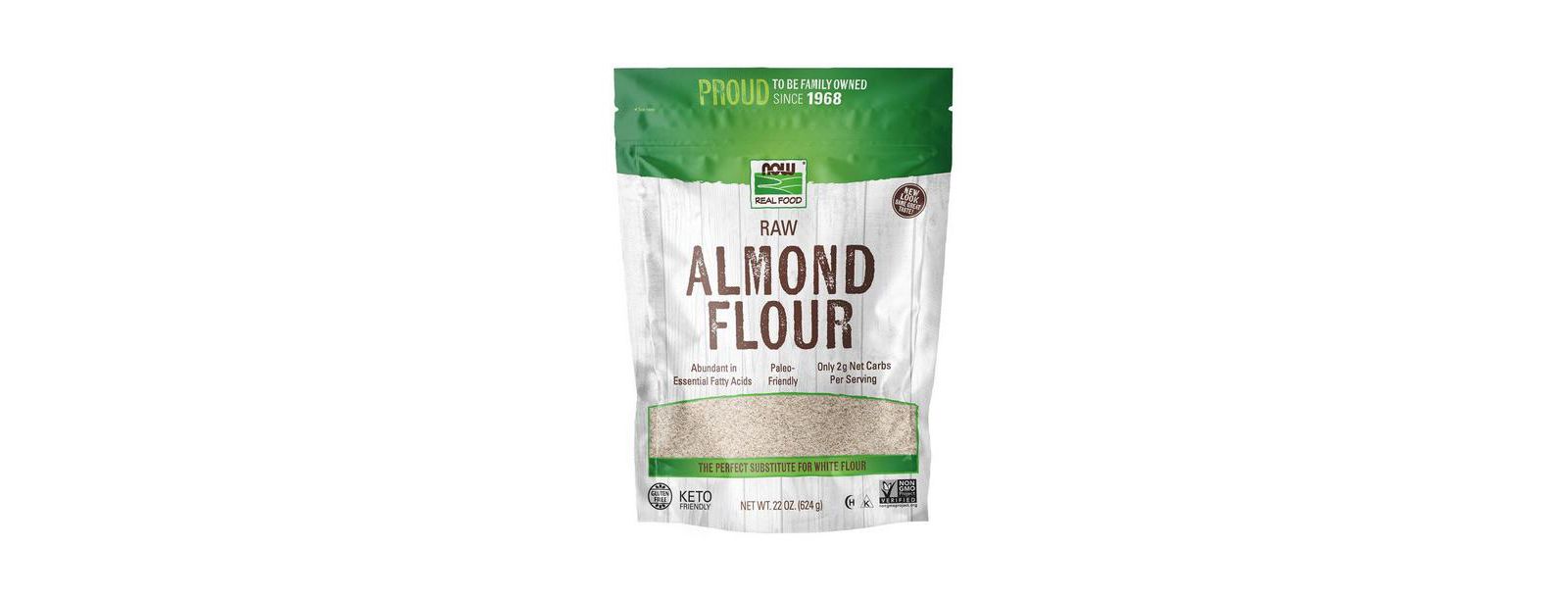 Миндальная мука NOW Foods Raw Almond Flour, 22 Oz
