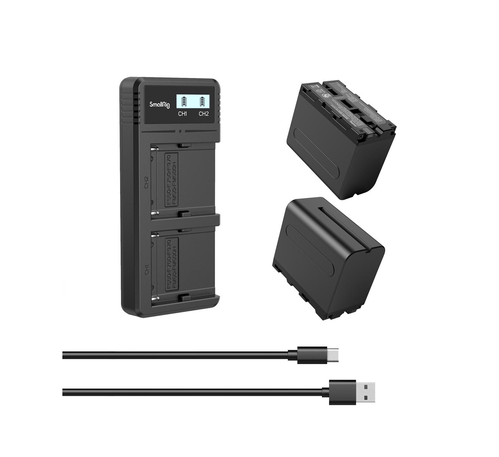 Комплект аккумулятора и зарядного устройства SmallRig для Sony NP-F970 3823