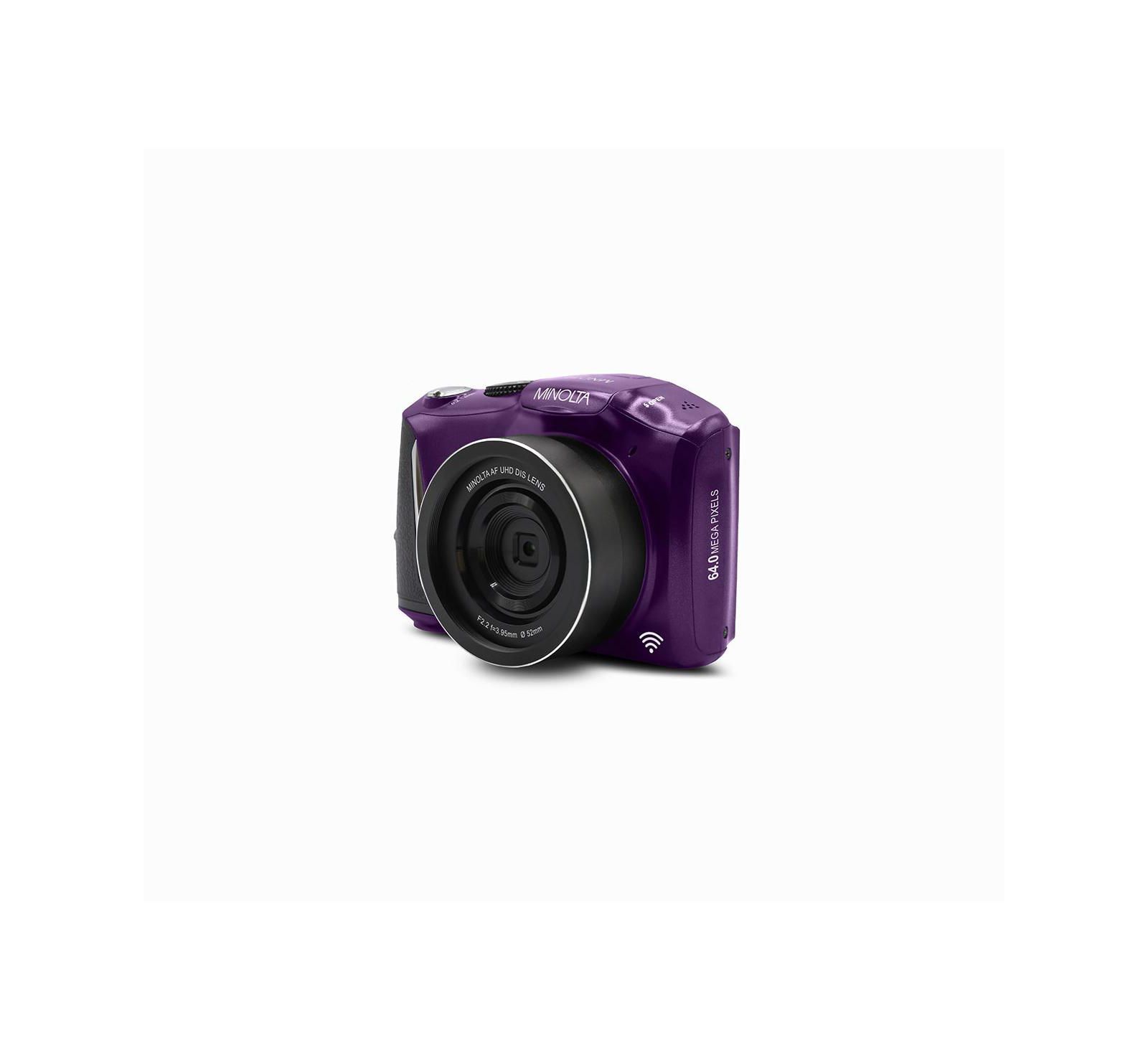 Minolta MND55 64MP 4K Ultra HD Wi-Fi Digital Camera - Purple