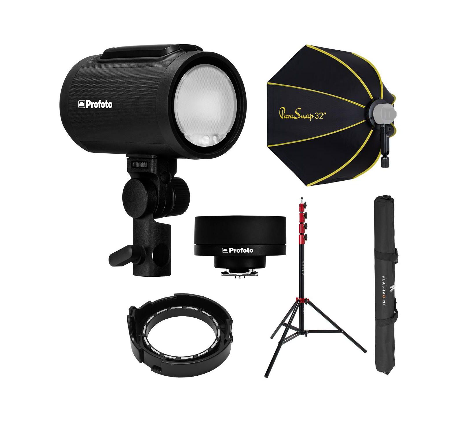Profoto A2 Flash Head and Connect Tx Kit for Sony, w/9.5' Stand and Softbox
