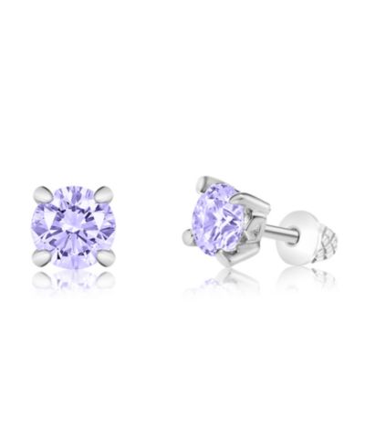 Серьга-гвоздик Chanteur Crystal White Gold Palladium Plating