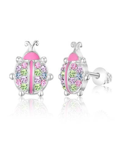 Серьги-гвоздики Chanteur Crystal White Gold Palladium Plating