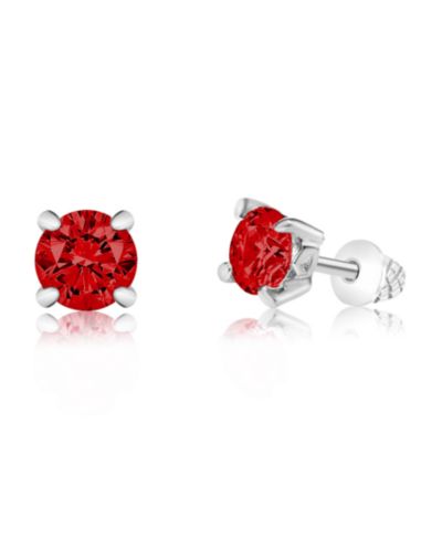 Chanteur Детские серьги-гвоздики January Crystal White Gold Palladium Plating