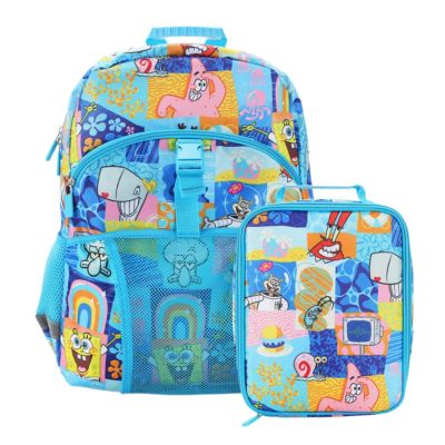 Набор из 2 предметов SpongeBob SquarePants: премиальный рюкзак 16" и ланч-бокс для мальчиков