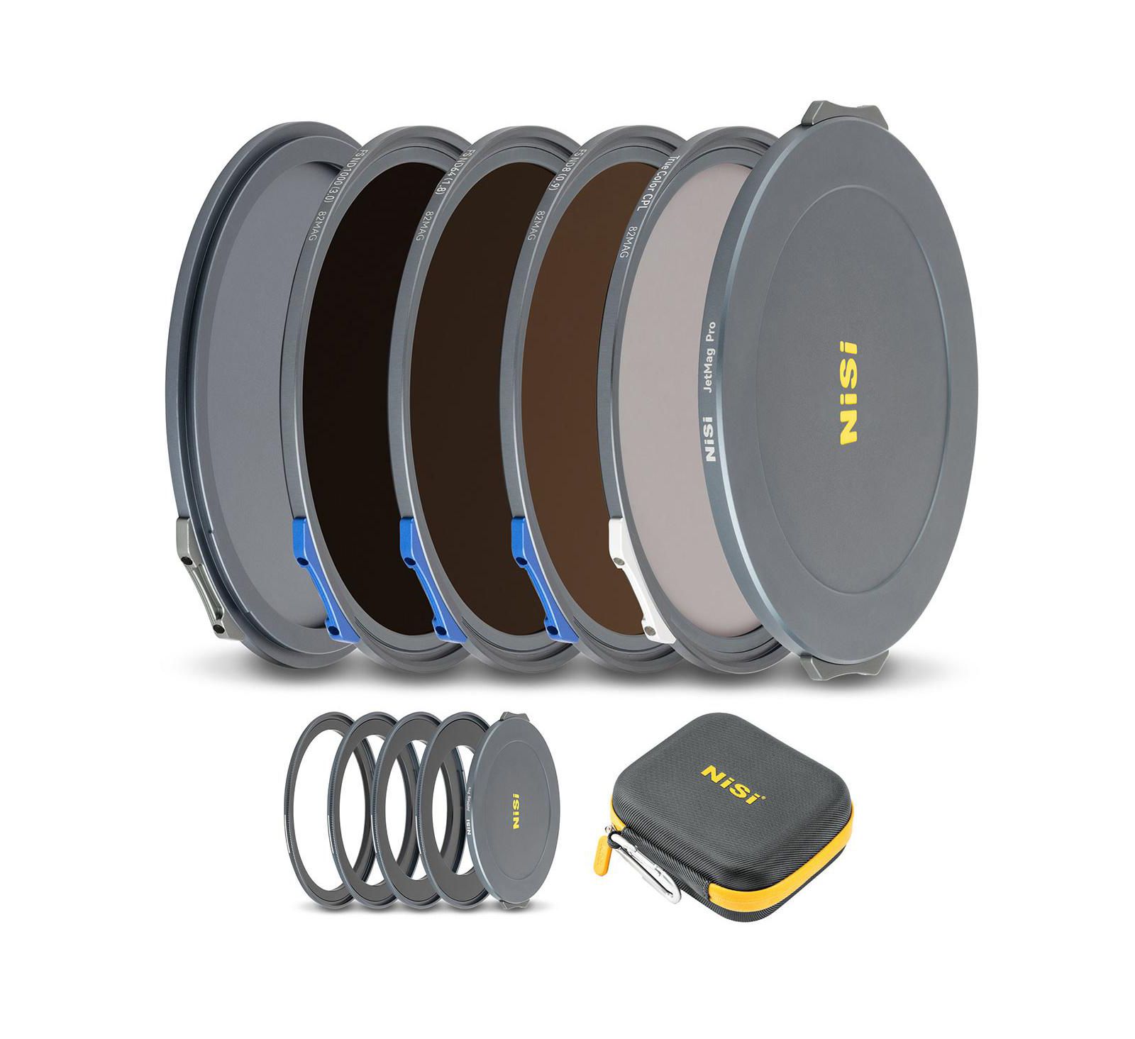 Nisi JetMag Pro 82MAG Landscape ND Magnetic Filter Kit, 4-Adapter Rings