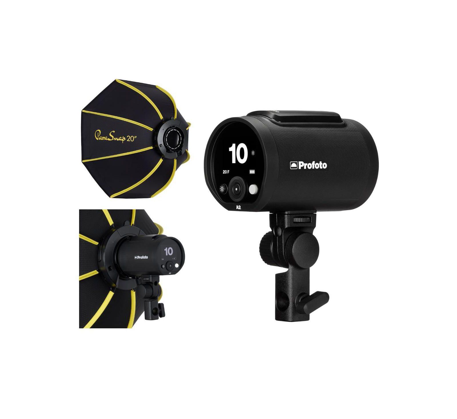Вспышка Profoto A2 The Little Big Off Camera Head с софтбоксом Glow 20" ParaSnap Octa