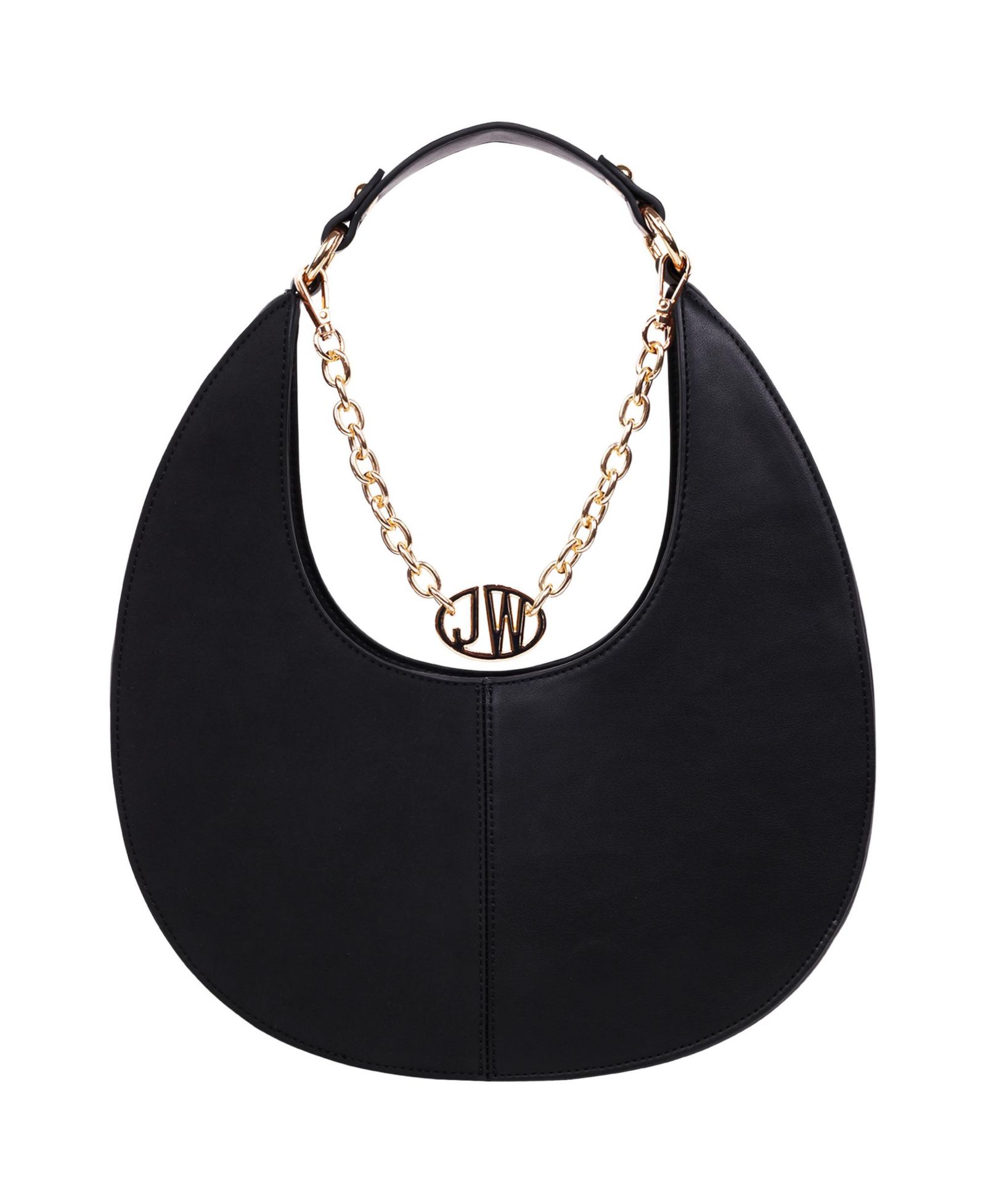 Jason Wu Smooth & Suede PU Shoulder Bag with Chain Logo Detail