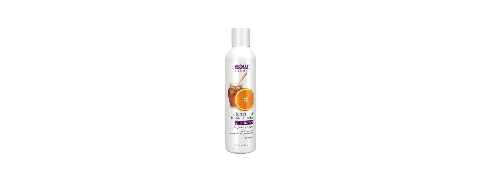 Гель для умывания NOW Foods Vitamin C & Manuka Honey, 8 oz