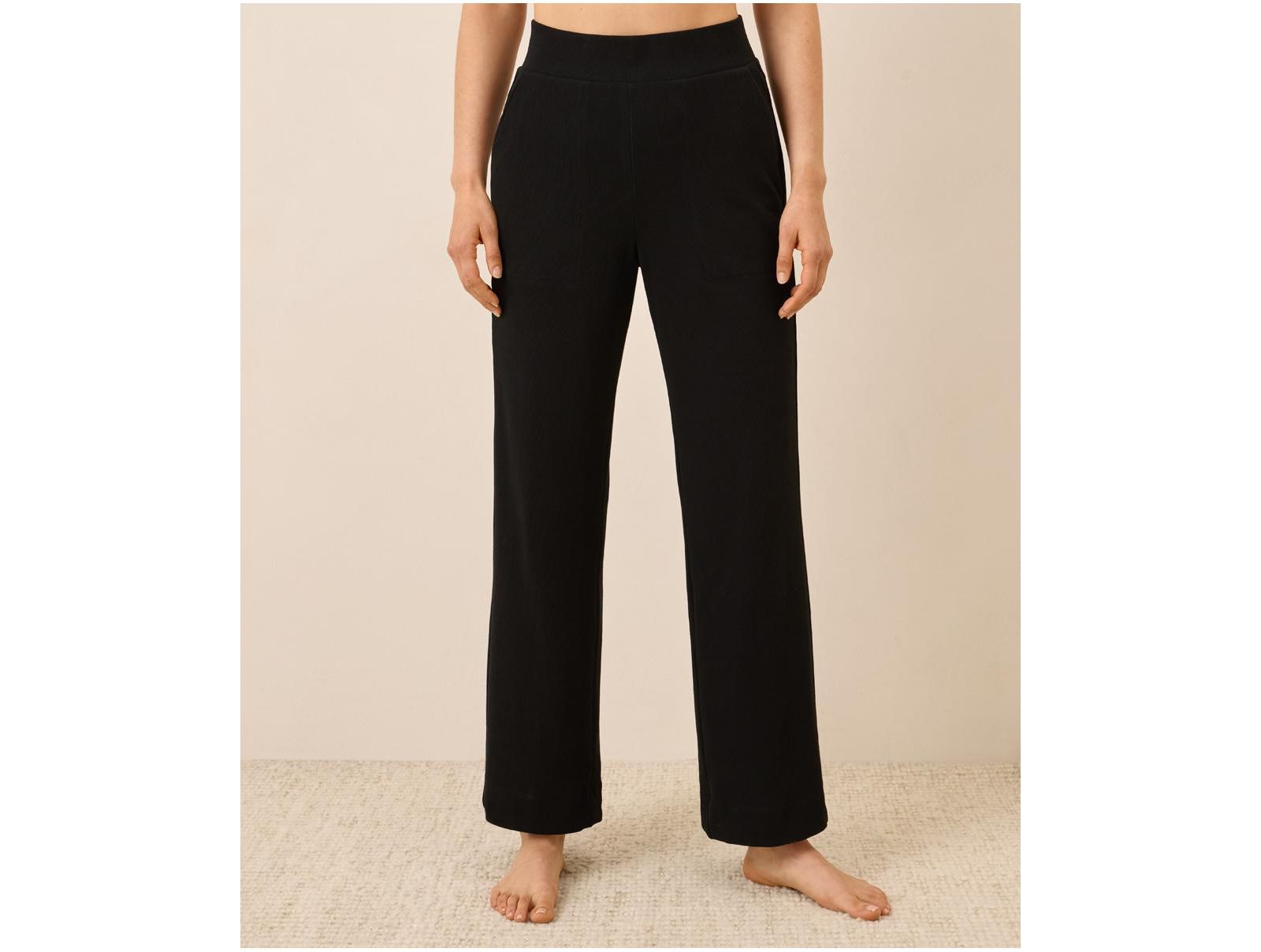 Pact Women's Dream Rib Wide Leg Lounge Pant