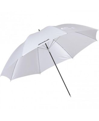 Westcott 2005 45" оптический белый сатиновый зонт с каркасом из стекловолокна