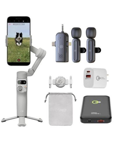 DJI Osmo Mobile 7 стабилизатор для iPhone, Android, со встроенным штативом, 3-осевой подвес, ActiveTrack 7.0, ShotGuides, 10 часов работы, зарядка телефона+