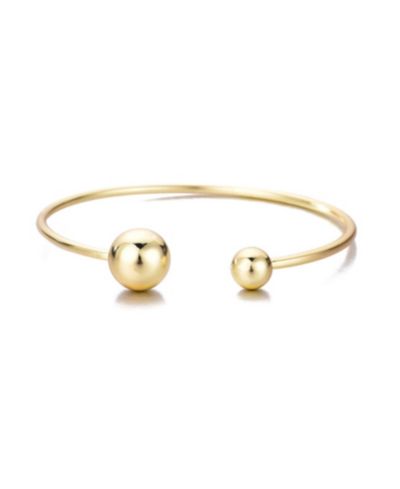 ADORNIA Gold Spheres Cuff Bracelet