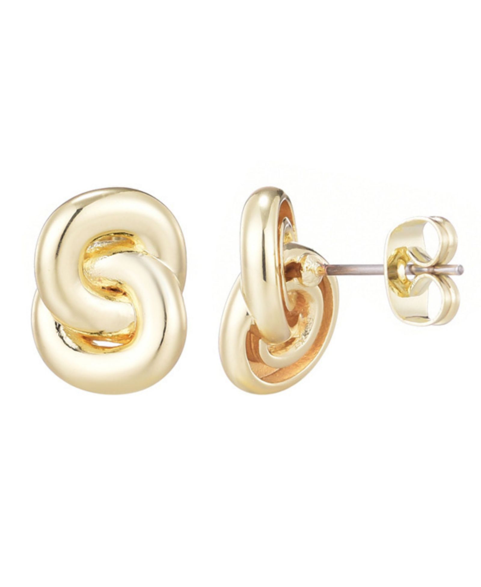 Серьги-гвоздики ADORNIA Gold Knot