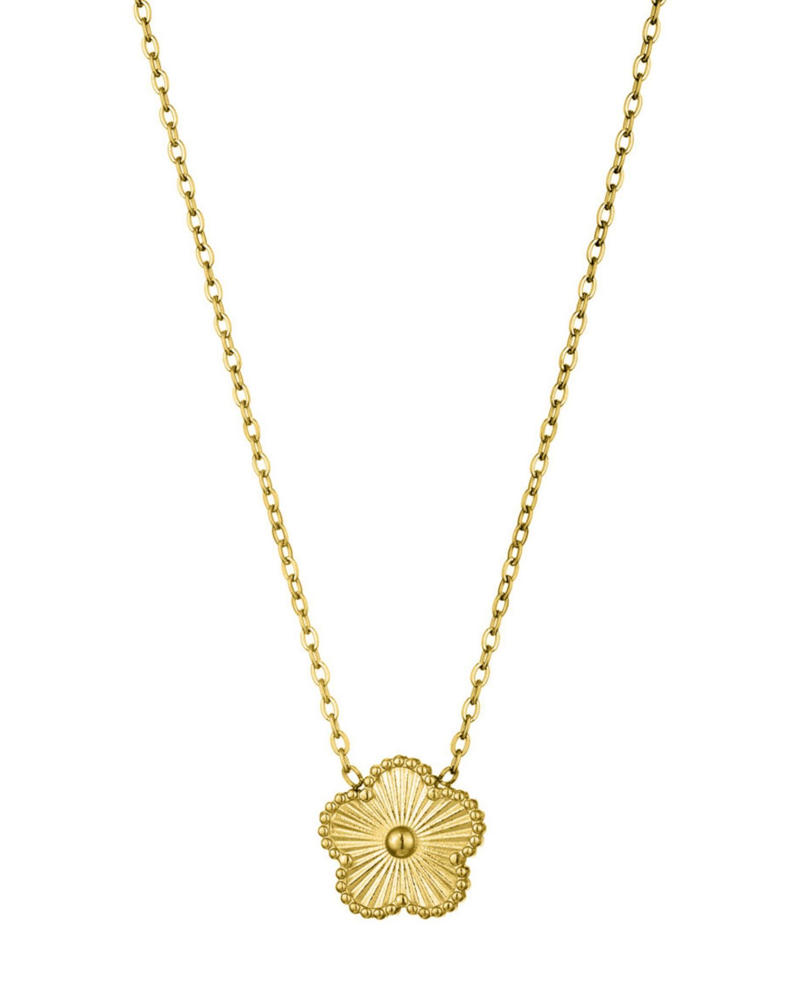 ADORNIA Tarnish Resistant Gold 5-Leaf Clover Pendant Necklace