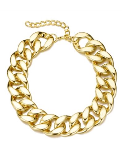 Ожерелье ADORNIA Gold Lightweight Chunky Curb Chain