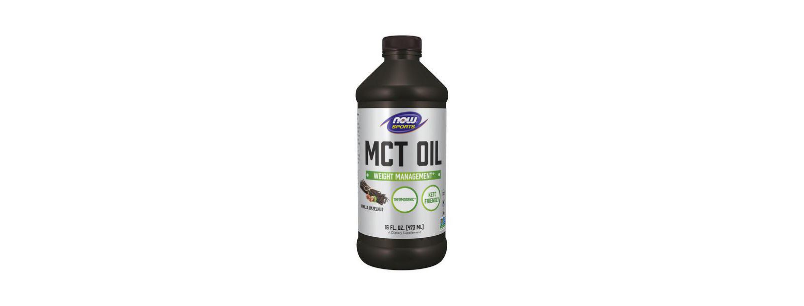 NOW Foods MCT Oil, ванильный фундук, 16 Oz