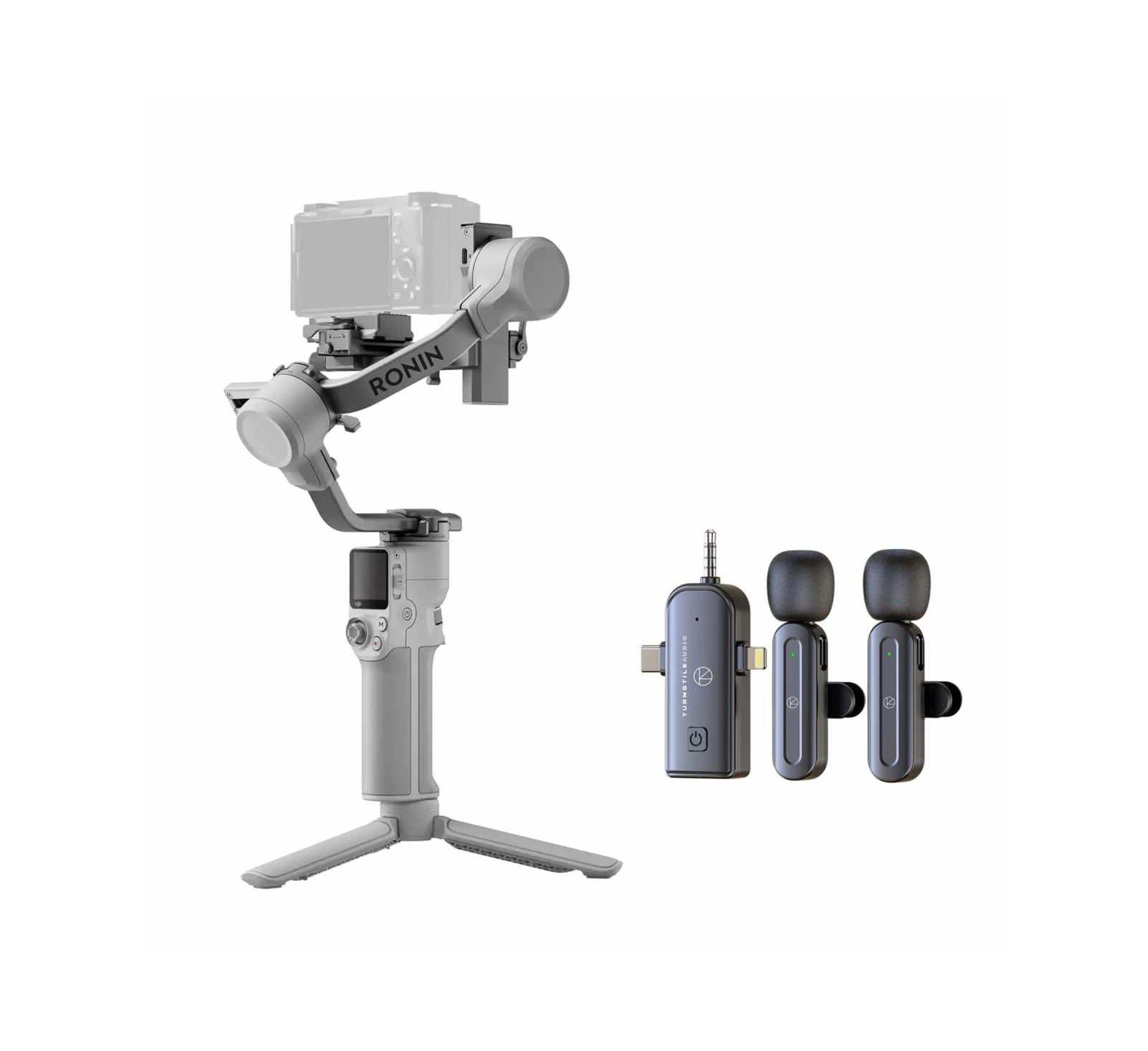 Dji RS 4 Mini Wireless 3-Axis Intelligent Tracking Handheld Gimbal Stabilizer with Lavalier Microphone