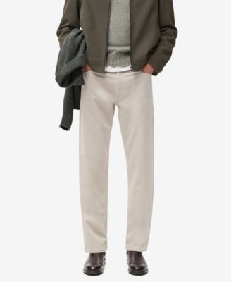 Mango Men's Corduroy Regular-Fit Pants
