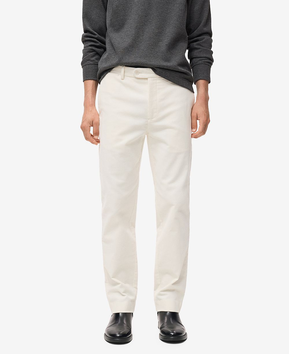Mango Men's Regular Fit Corduroy Cotton Pants