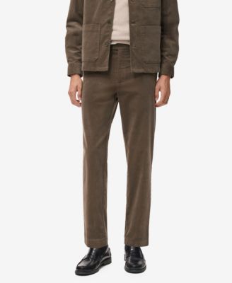 Mango Men's Regular Fit Corduroy Cotton Pants