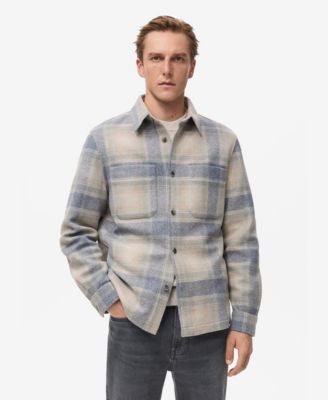 Рубашка Mango Men's Check Flannel Overshirt