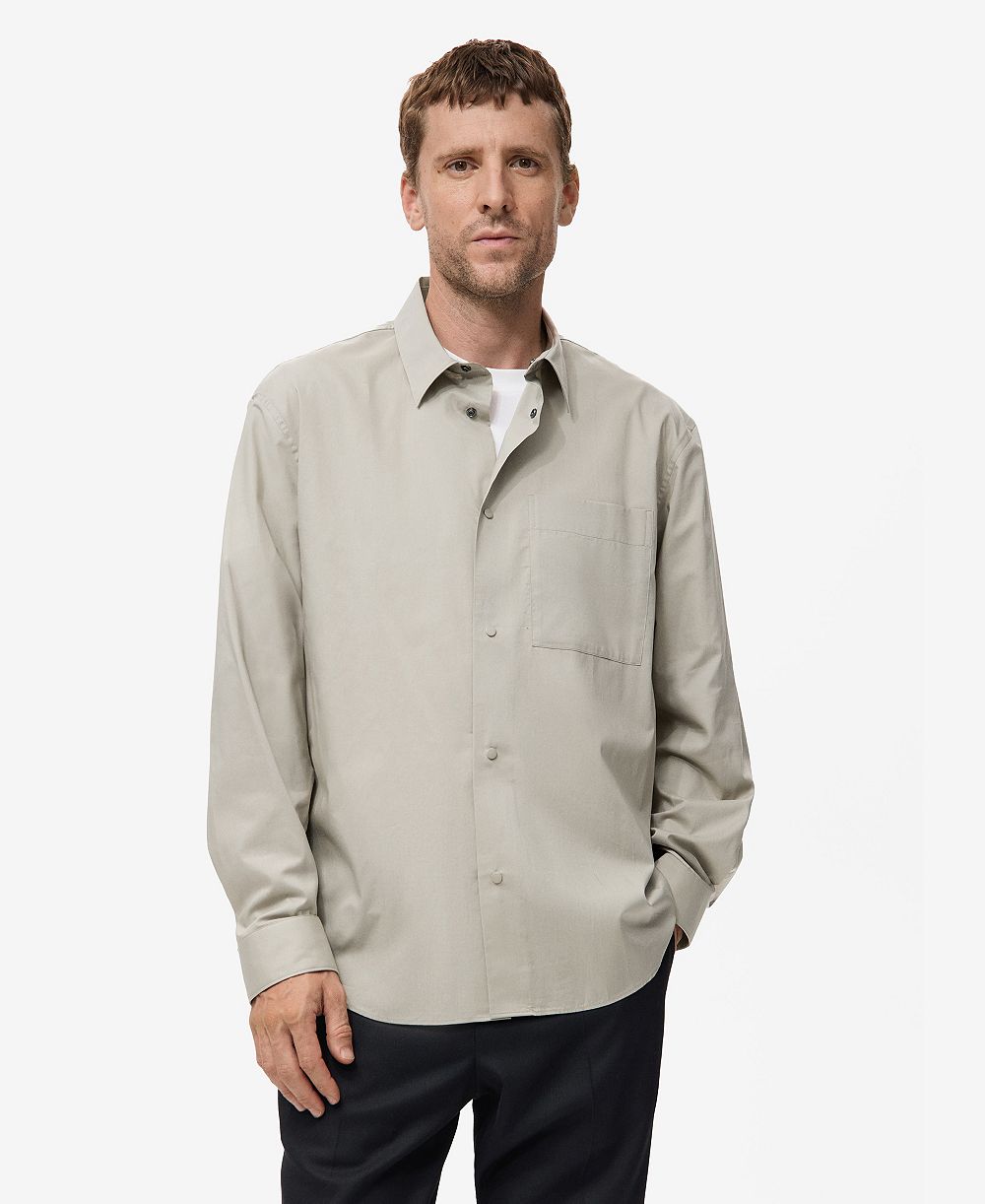 Мужская хлопковая рубашка Mango Relaxed-Fit