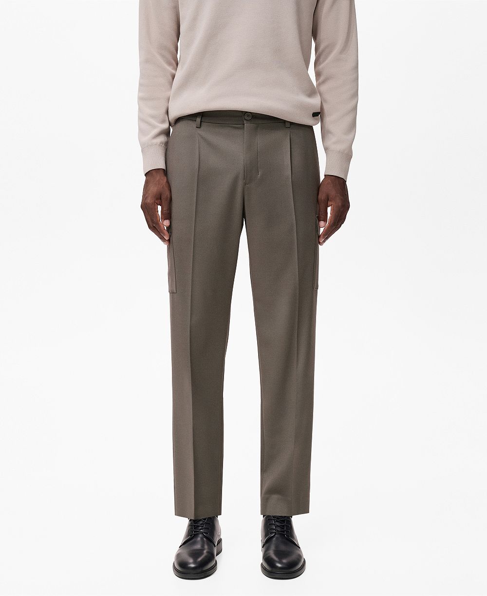 Mango Men's Slim Fit Thermolite Cargo Pants