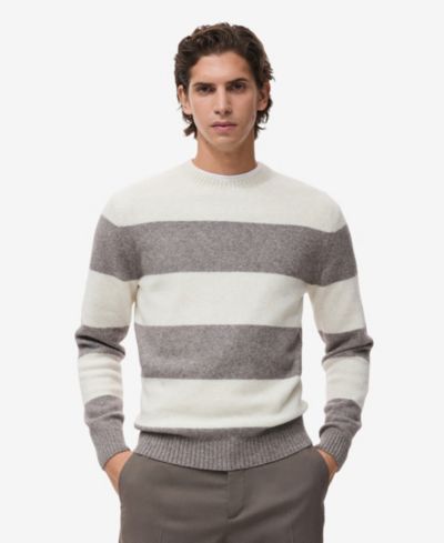 Mango Men's Wool-Blend Striped Sweater