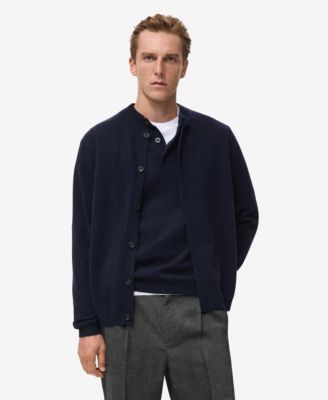 Мужской кардиган MANGO Extra-Fine Wool Buttons