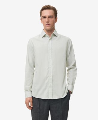 MANGO Мужская рубашка из хлопка Regular Cotton