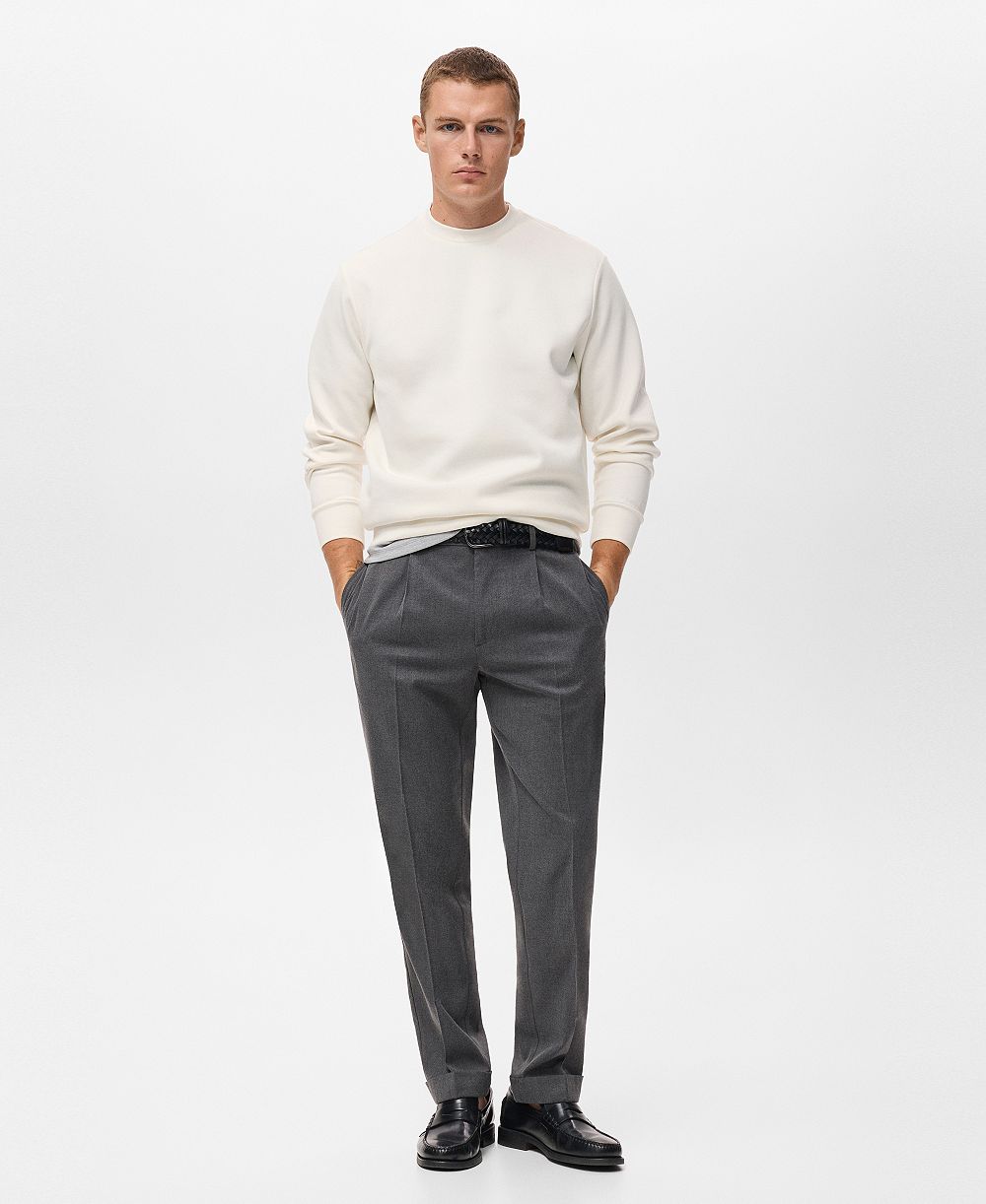 Мужской хлопковый свитшот MANGO Regular-Fit