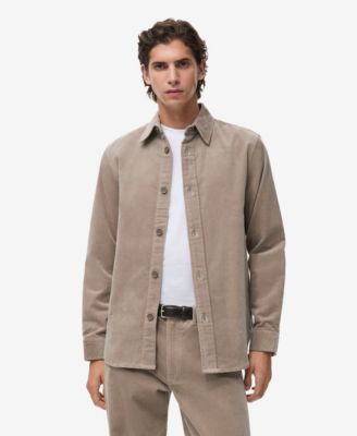 Mango Men's Corduroy Cotton Overshirt