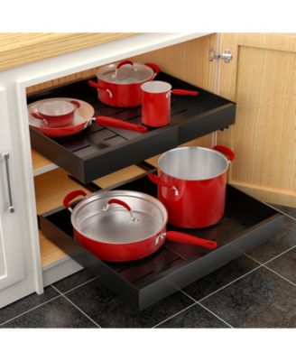 Sorbus 2 Pack Pull-Out Sliding Storage Rack for Kitchen & Bathroom