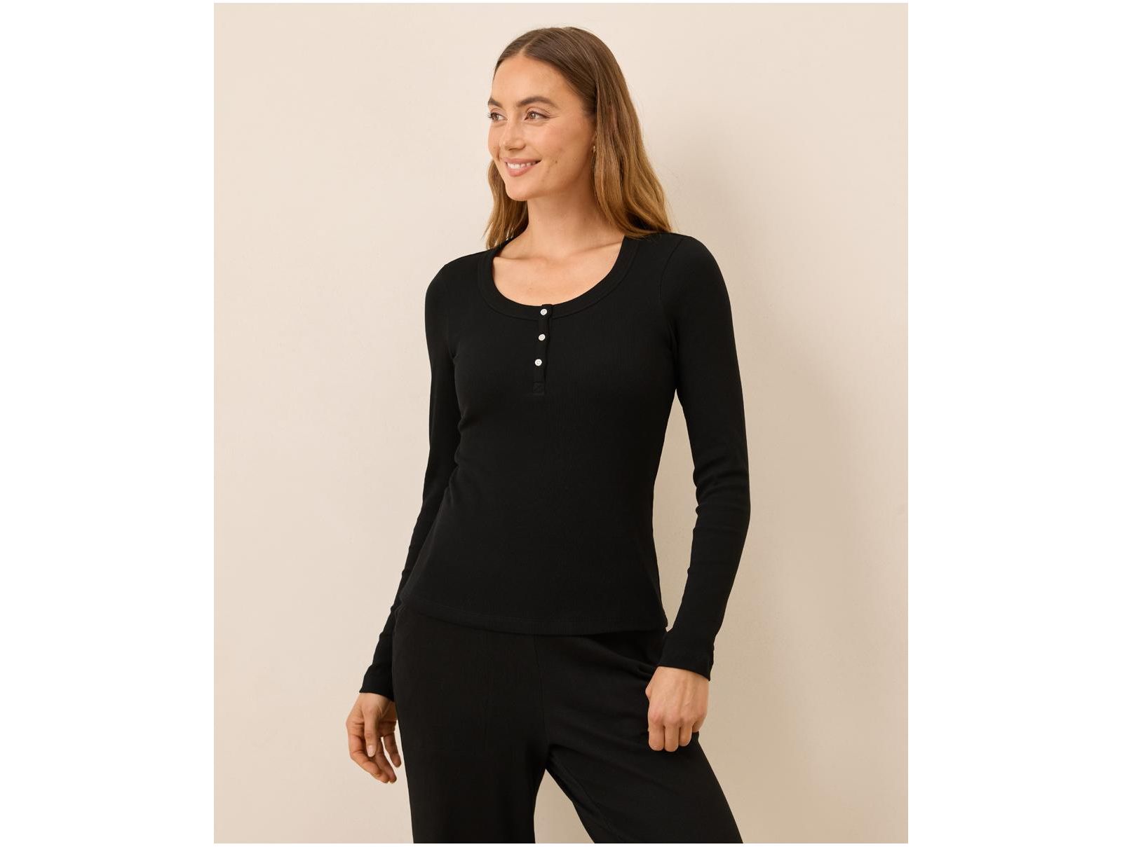 Pact Женская рубашка Dream Rib Slim Henley