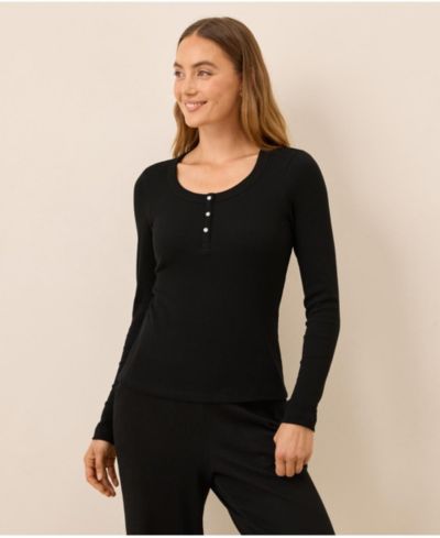 Pact Women's Dream Rib Slim Henley