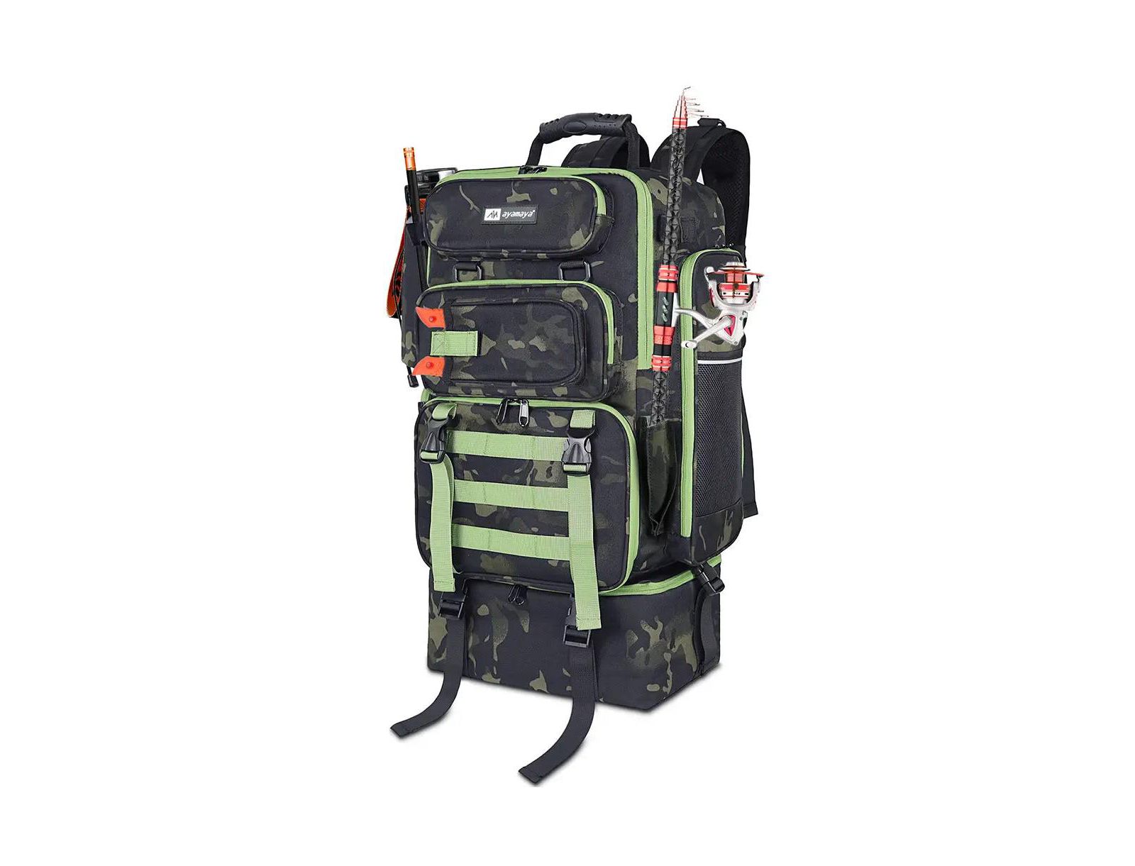 TackleChill Pro 2-in-1 Fishing Backpack with Cooler – 45L Tackle Storage, Built for Organized Outdoor Getaways
