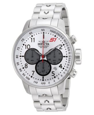 Invicta Men's 23083 S1 Rally  Quartz Chronograph Silver, Grey Dial Watch