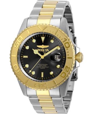 Invicta Men's 29948 Pro Diver Quartz 3 Hand Black Dial Watch