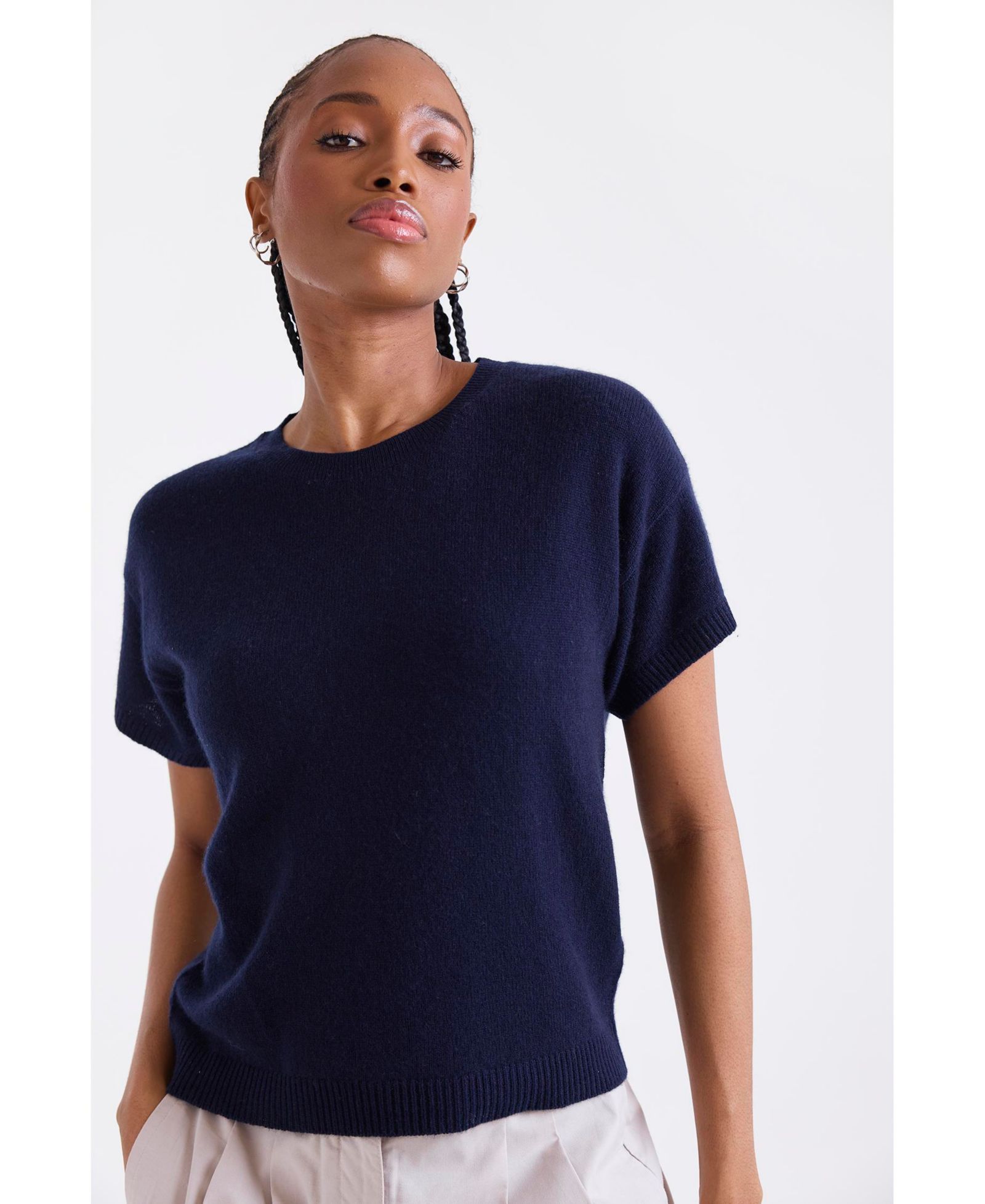 1982 Women's Esme Short Sleeve Cashmere Top