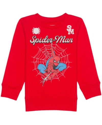 Детский свитшот Spider-Man Boys' Toddler 2T-5T Crewneck Long-Sleeve