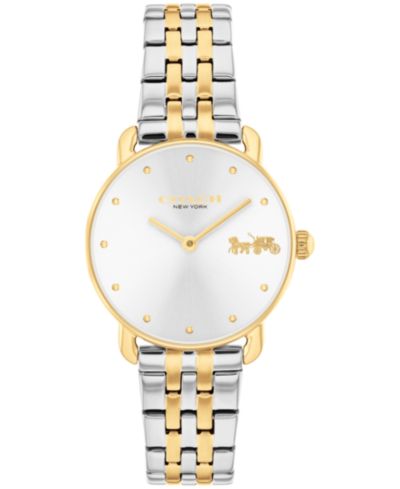 COACH Женские часы-браслет Elliot Two Tone Stainless Steel, 28mm