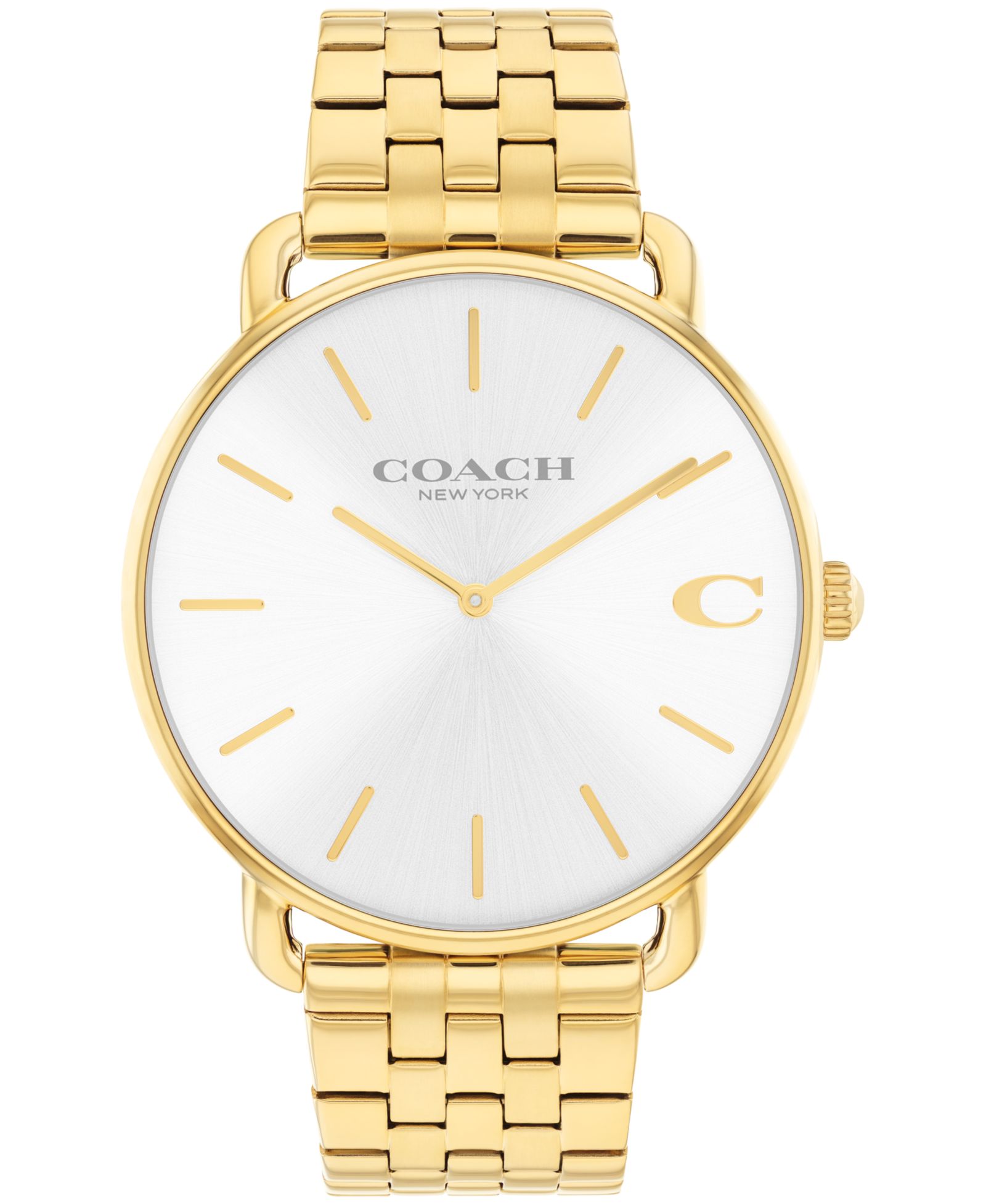 Мужские наручные часы COACH Elliot из нержавеющей стали с золотым покрытием, 43mm